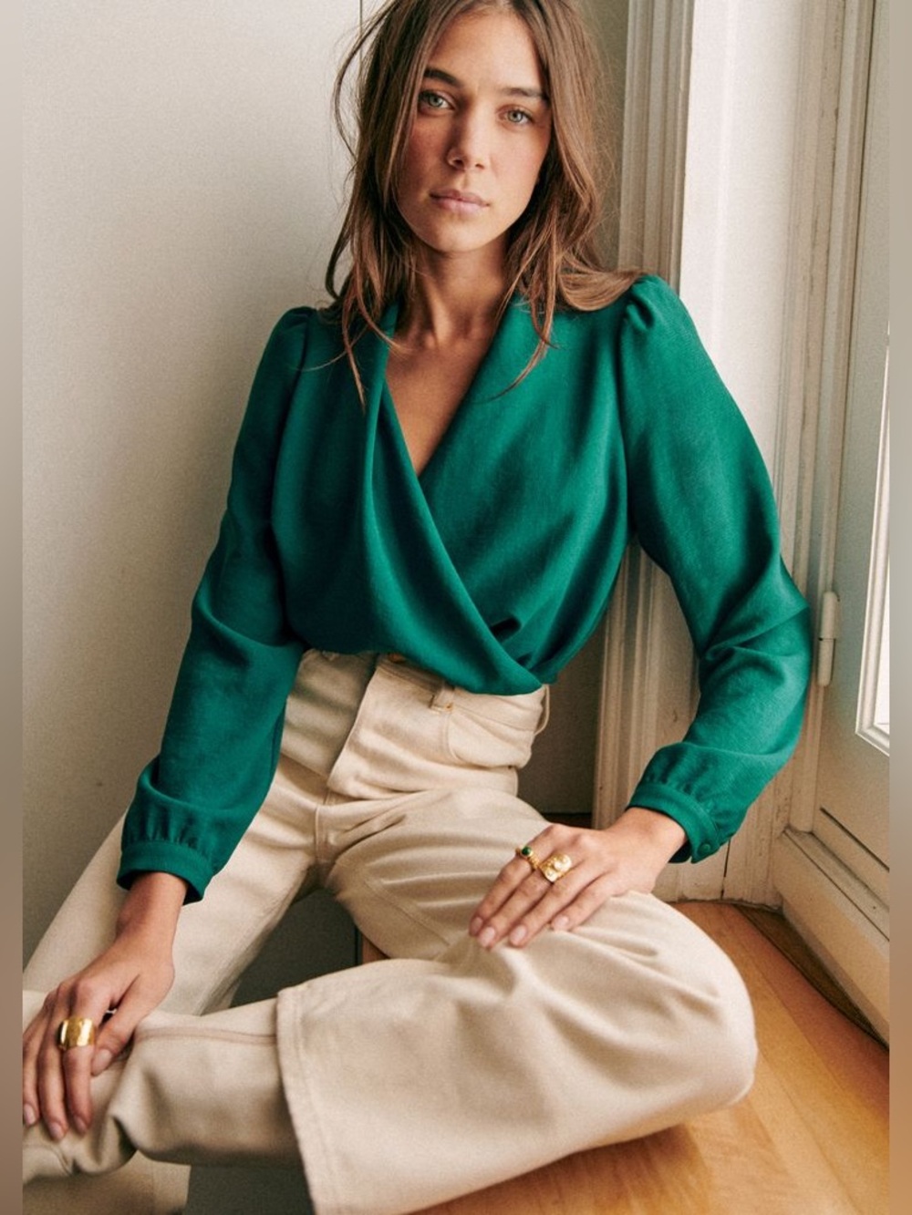 Sezane Abelia Blouse Size 40/ US 8 NWT